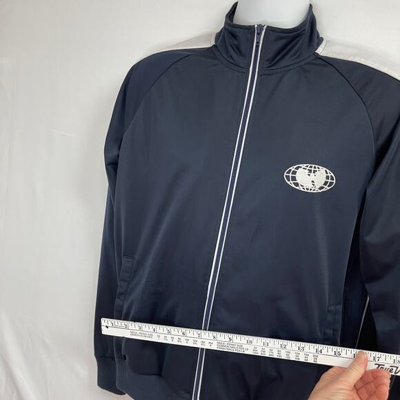Wu Tang Embroidered Track Jacket Men's Small Wu Wear 1995 VINTAGE Blue Flawed - Picture 8 of 10